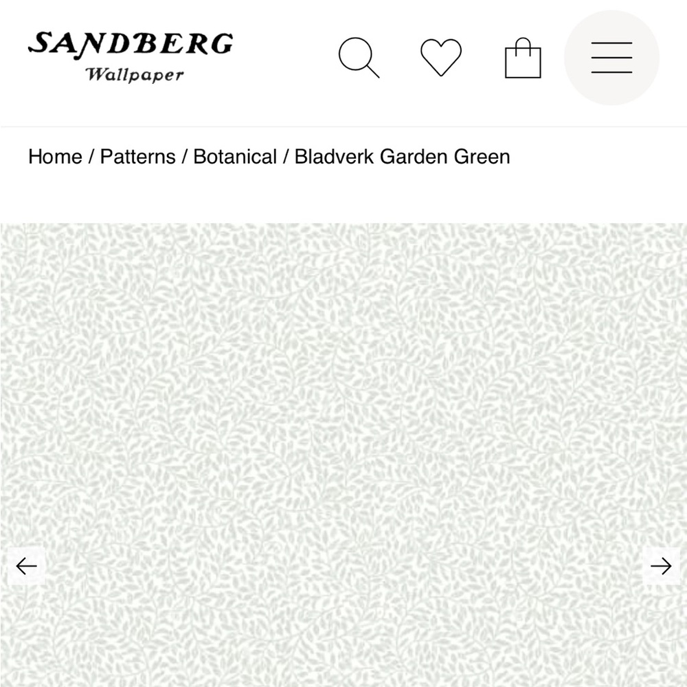 Bladverk Garden Green Wallpaper